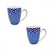 Set X2 Mugs de Ceramica Aptos Microondas y Lavavajillas - Moderno Bazar