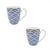 Set X2 Mugs de Ceramica Aptos Microondas y Lavavajillas