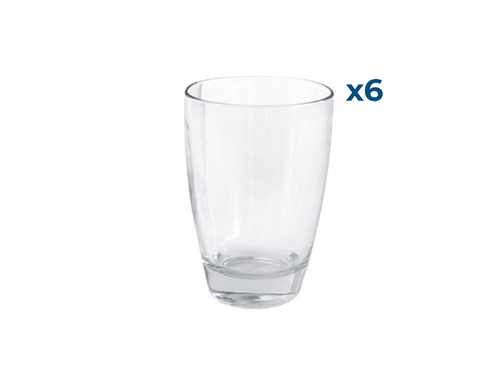 Set x6 Vasos de vidrio