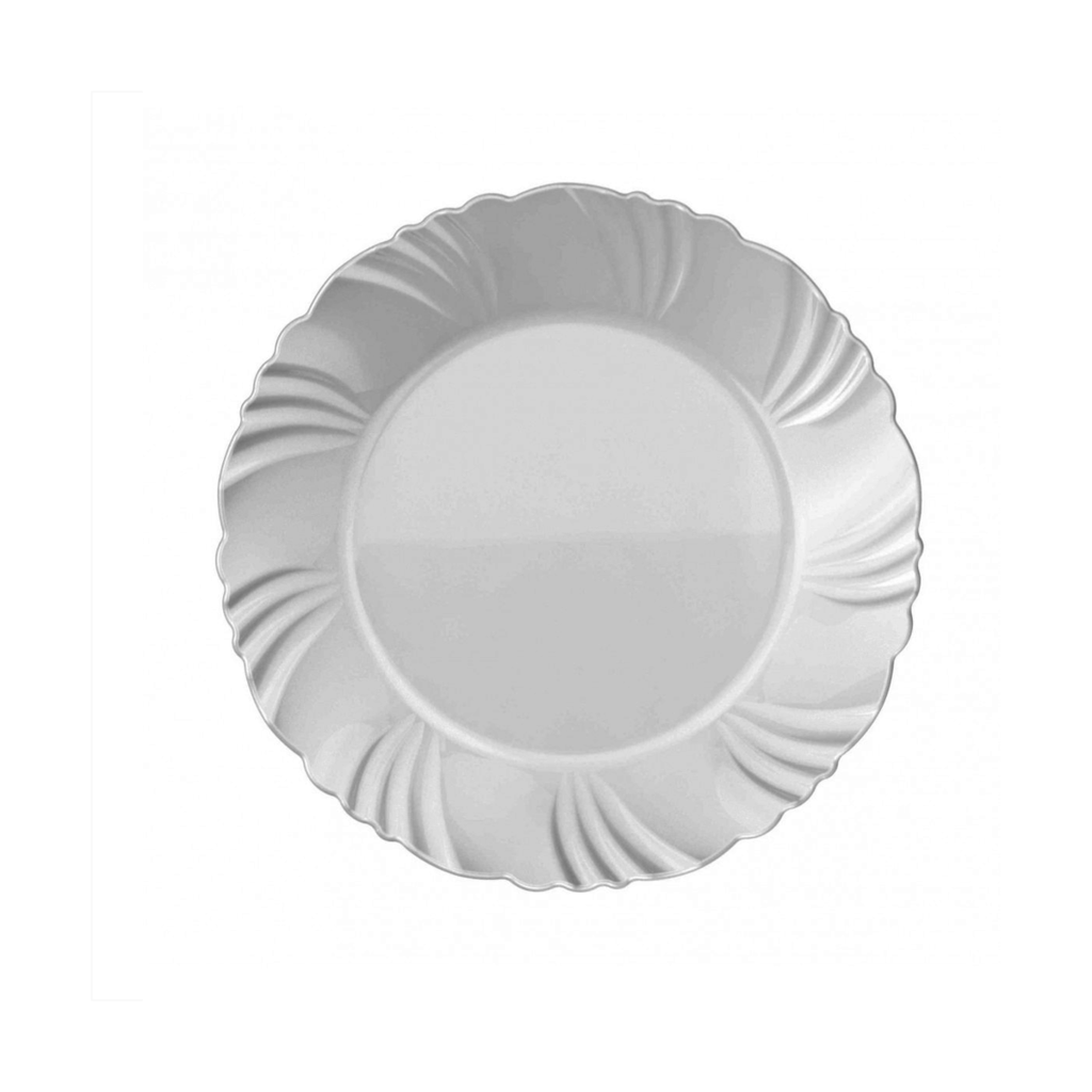 Set X6 Platos Playos Vidrio Templado Opalina Petala Duralex