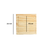 Set X6 Platos De Madera Cuadrado 22.5 cm Asado - comprar online