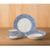 Set X6 Platos Playos Ceramica Blue Corona - Moderno Bazar