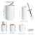 Set de Accesorios Para Baño X6 Cesto Cepillo Inodoro Dispenser Jabonera en internet