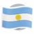 JIBBITZ CROCS ARGENTINA FLAG