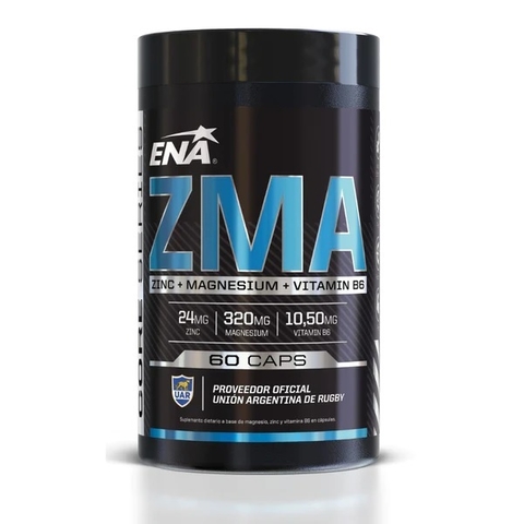 ZMA 60 CAPSULAS (ZINC + MAGNESIO + VITAMINA B6) - ENA SPORT