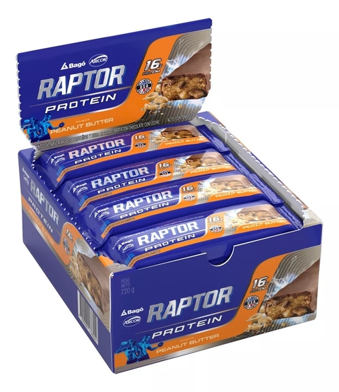 PROTEIN BAR CAJA X 16 UNIDADES - RAPTOR