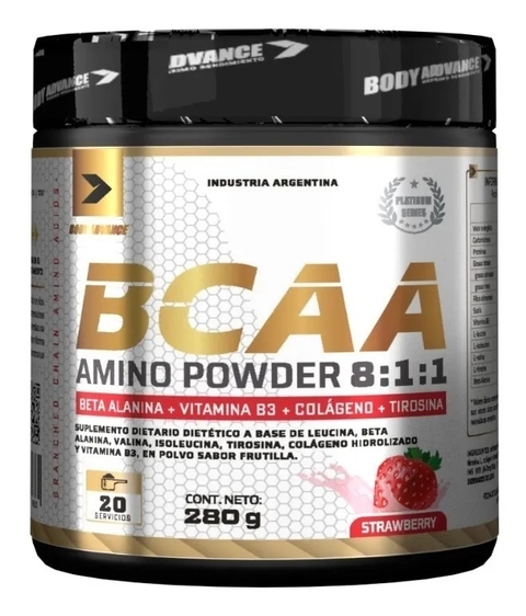 Bcaa Amino Powder 8:1:1 280gr - Body Advance en internet