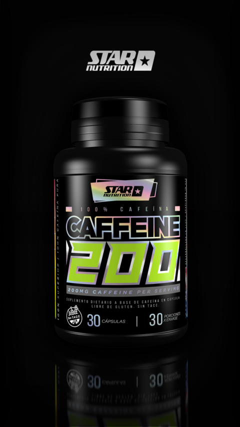 CAFFEINE 200MG X 30 CAPSULAS (Cafeina Anhidra) - STAR NUTRITION