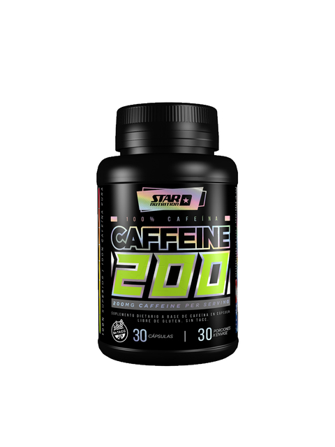 CAFFEINE 200MG X 30 CAPSULAS (Cafeina Anhidra) - STAR NUTRITION - Off Suplementos