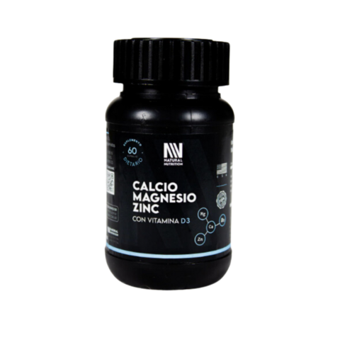 CMZ Calcio + Magnesio + Zinc + D3 60 Comprimidos - Natural Nutrition