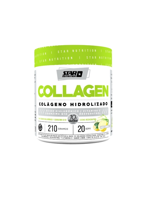 COLLAGEN X 210 GRS (Acido hialurónico + Resveratrol + Vitamina C + Coenzima Q10) - STAR NUTRITION