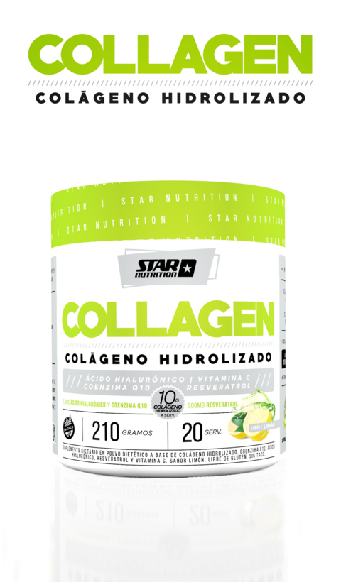 COLLAGEN X 210 GRS (Acido hialurónico + Resveratrol + Vitamina C + Coenzima Q10) - STAR NUTRITION - tienda online