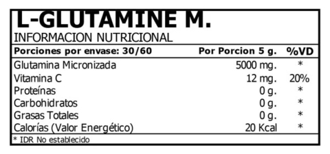 L-GLUTAMINA MICRONIZADA 300 GRS - HTN - comprar online