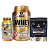 Whey Protein 2lb + Creatina + Glutamina Combo Gold Nutrition