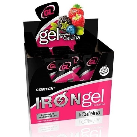 IRON GEL CAFEÍNA CAJA 24 UNIDADES - GENTECH en internet