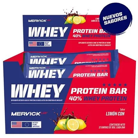 Whey Protein Bar Caja 12 Unidades 65 Grs C/u - Mervick - tienda online