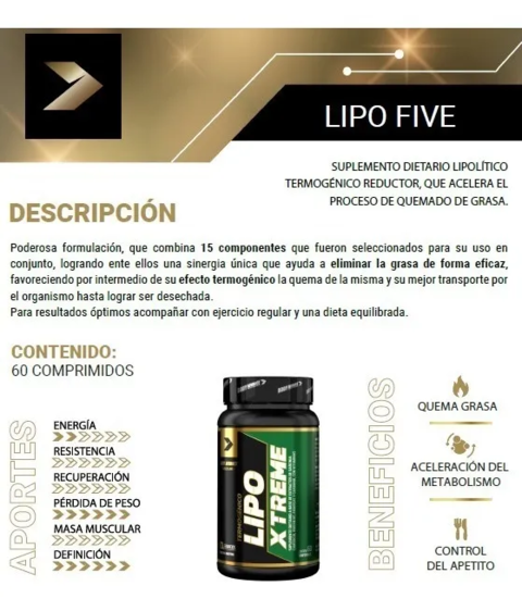 Lipo Xtreme Quemador De Grasa 60 Comp - Body Advance - comprar online