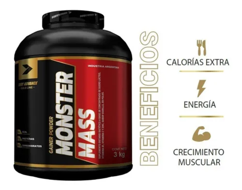 Monster Mass Gainer Ganador De Peso 3 Kg - Body Advance - comprar online