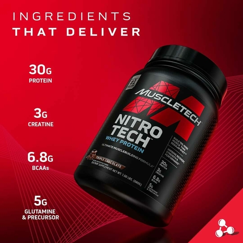 NITRO TECH WHEY PROTEIN 2.2 LBS - MUSCLETECH - tienda online