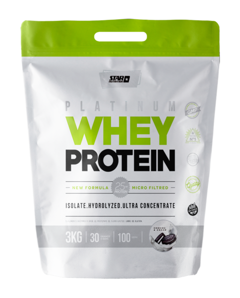 PLATINUM WHEY PROTEIN 3 KG - STAR NUTRITION - Off Suplementos