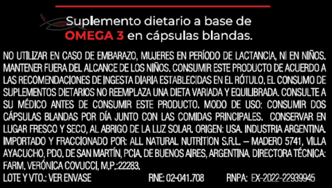 Omega 3 (Fish Oil) 60 Capsulas Blandas - Natural Nutrition - tienda online