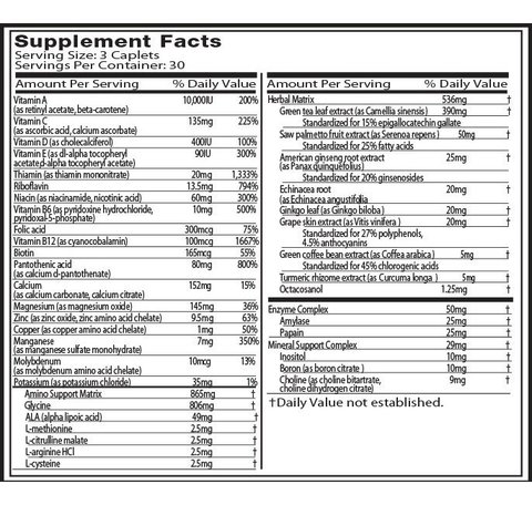 PLATINUM MULTIVITAMIN 90 TABS - MUSCLETECH - comprar online