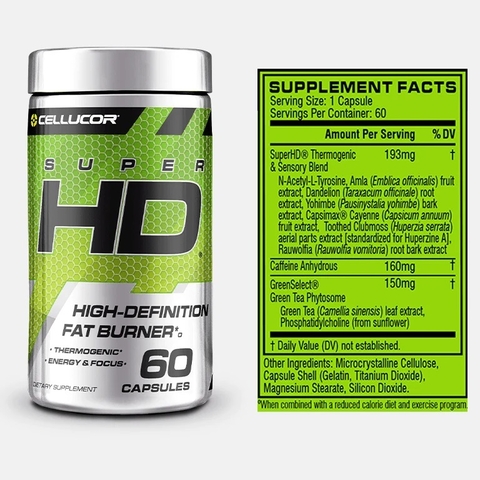 SUPER HD 60 CAPSULAS - CELLUCOR - comprar online