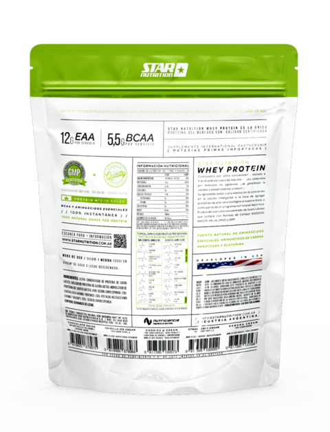 WHEY PROTEIN 2 LBS DOY PACK - STAR NUTRITION - comprar online
