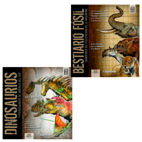 Combo: Guias de Bolsillo (DINOSAURIOS y MEGAFAUNA) + Bestiario Fósil y Dinosaurios (COLECCIÓN SUDAMERICA PREHISTÓRICA)