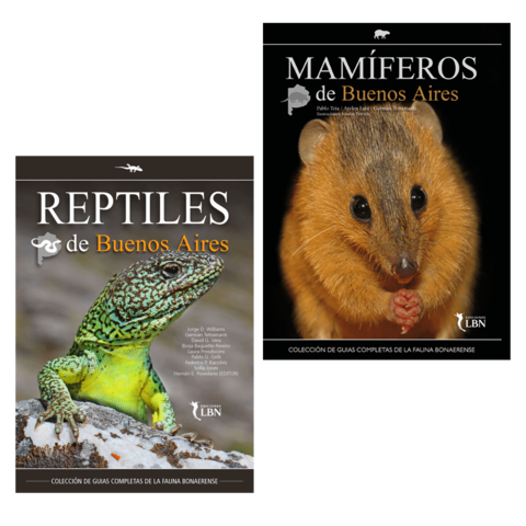 Combo Mamíferos de Buenos Aires (PRE-VENTA) + Reptiles de Buenos Aires (ENVIOS A PARTIR DEL 10/04)