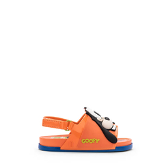 Mini Melissa Beach Slide Sandal + Mickey And Friends Laranja Bege (Pateta) - CANTAROLA