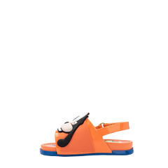 Mini Melissa Beach Slide Sandal + Mickey And Friends Laranja Bege (Pateta) na internet