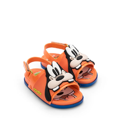 Mini Melissa Beach Slide Sandal + Mickey And Friends Laranja Bege (Pateta)