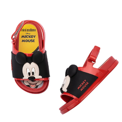 Mini Melissa Beach Slide Sandal + Mickey And Friends Vermelho Preto (Mickey) - CANTAROLA