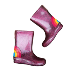 Galocha Rainbow Glitter Pink - comprar online