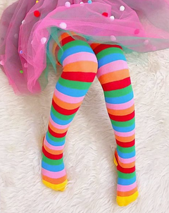 Meia Calça Super Arco Iris Retro - comprar online