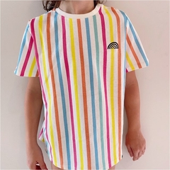 Camiseta infantil LISTRADA BORDADO na internet