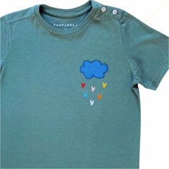 Camiseta infantil Chuvisco Bordado Chenile (path) - comprar online