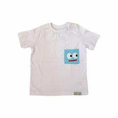 Camiseta infantil CURIOSO branca