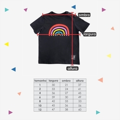 Camiseta infantil Pop Arco Íris - loja online
