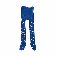 Meia Calça Infantil Estrela Cadente Azul