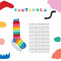 Soquete Cantarola Collab com Mini Melissa Chill Preto - CANTAROLA