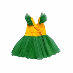 Vestido Amarelo e Verde - comprar online