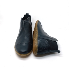 Bota Jeca Tatu, couro lumi preto, sola reciclada com serragem, ref. 001.825. SOB ENCOMENDA - comprar online