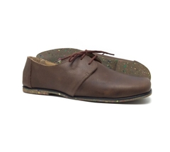 Mocassim, couro soft cacau, sola borrachas recicladas. Ref. 004.822 - loja online