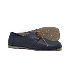 Mocassim, couro soft preto, sola borrachas recicladas. Ref. 004.822 - loja online