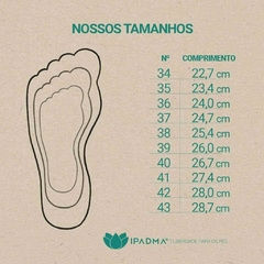 Sanfona, couro pirarucu macadâmia, couro vegetal macadâmia, sola Geta TR natural. Ref. 012.1711. SOB ENCOMENDA - Ipadma