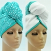 TURBANTE ALGODÓN Y MICROFIBRA REVERSIBLE ACQUA