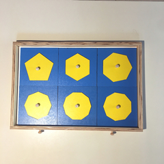 Gabinete Geométrico (azul y amarillo) - CUDECU