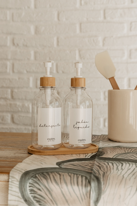 DISPENSER CRISTAL & BAMBOO